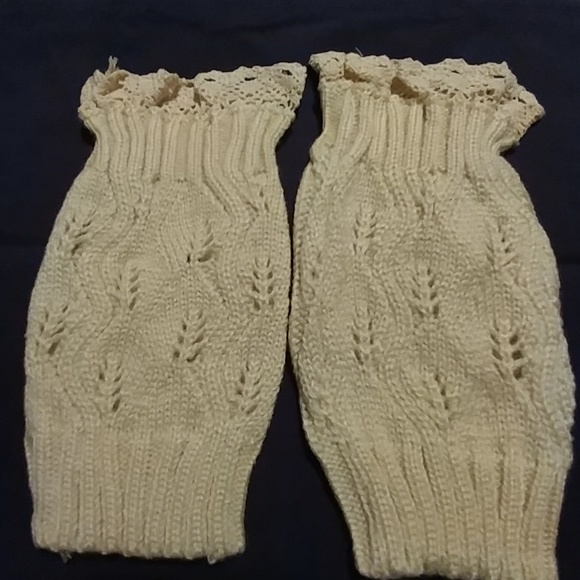 Boot Cuffs Beige NIP - Picture 2 of 5